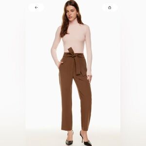Wilfred Tan Tie-Front Saville Trousers